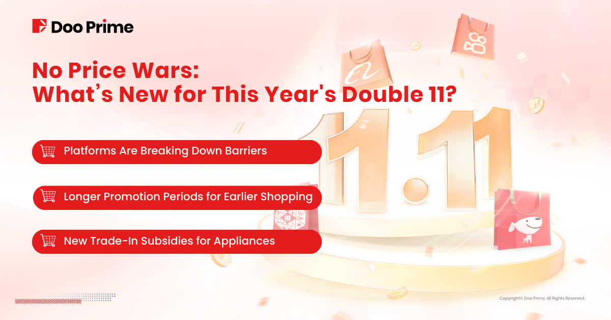 No Price Wars: What’s new for This Year's Double 11?