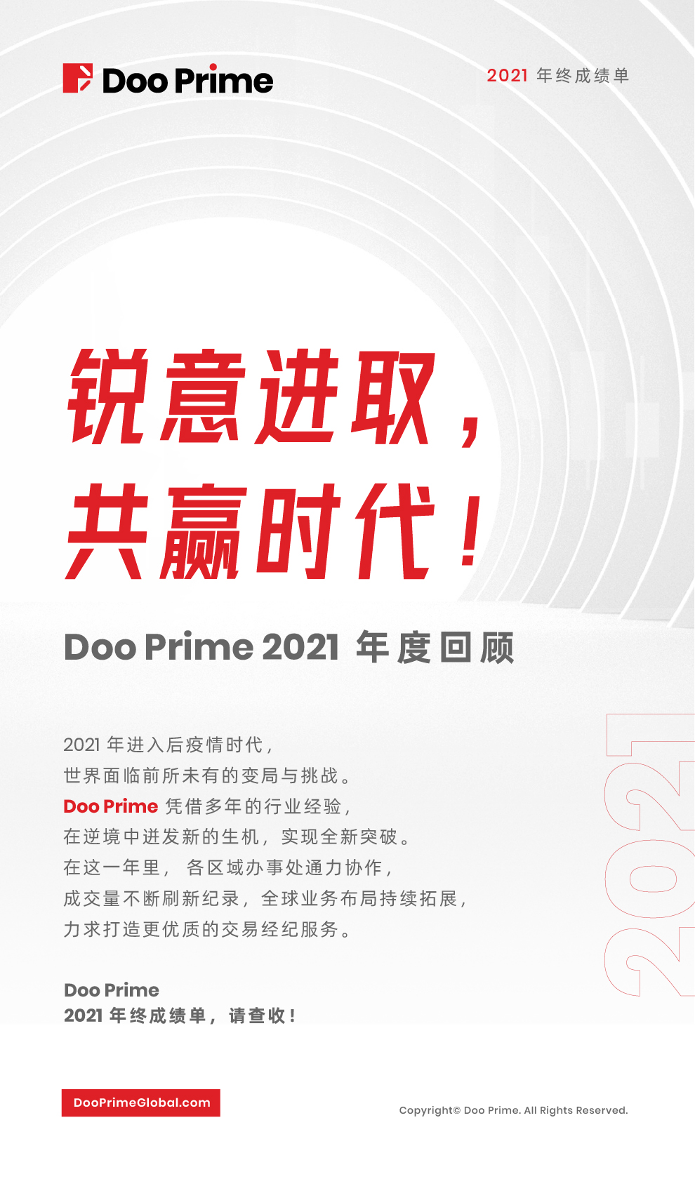 锐意进取,共赢时代!Doo Prime 2021 年度回顾
