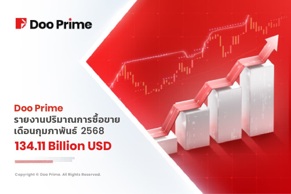 ปริมาณการซื้อขายของ Doo Prime เดือนกุมภาพันธ์ ปี 2568 : เติบโตอย่างแข็งแกร่ง  